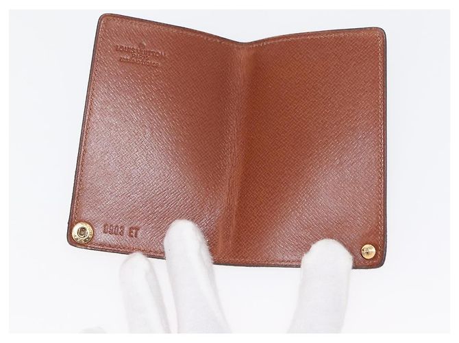 LOUIS VUITTON Monogram Porto Cartas Crdit Pression Estuche de Tarjetas M60937 Auth 147099 Monograma - vista 9