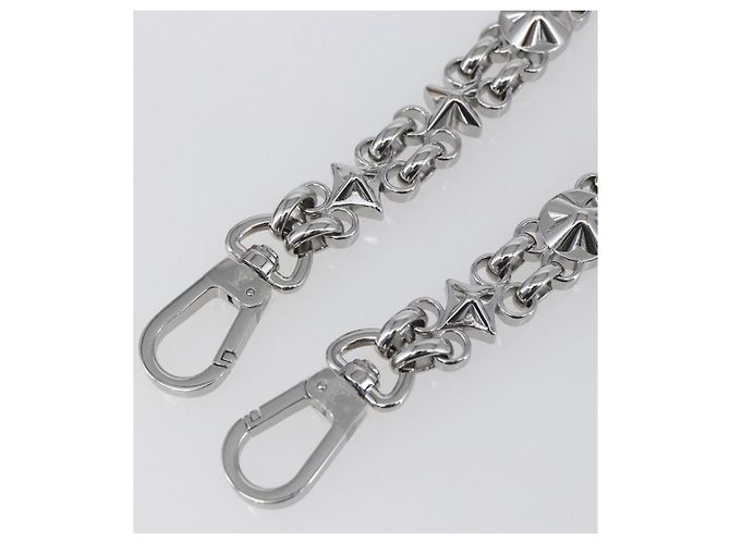 LOUIS VUITTON Cintura a Spalla in Catena Metal 23,6"" Argento LV Auth 150644 - vista 3