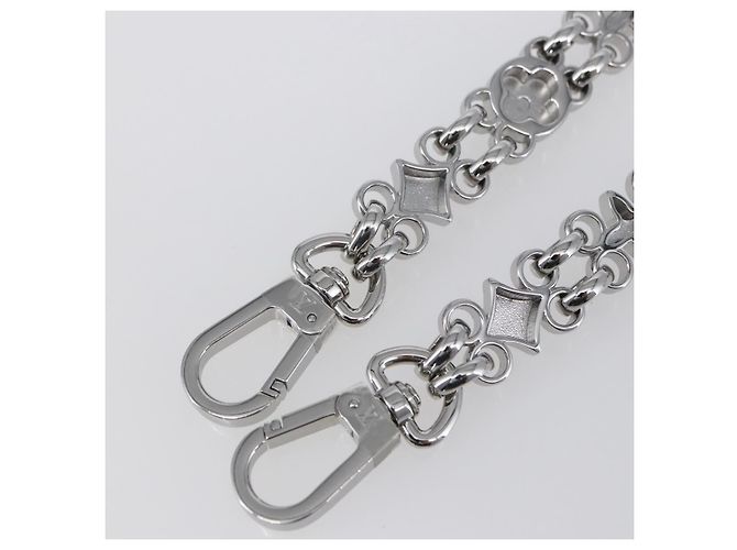 LOUIS VUITTON Cintura a Spalla in Catena Metal 23,6"" Argento LV Auth 150644 - vista 7