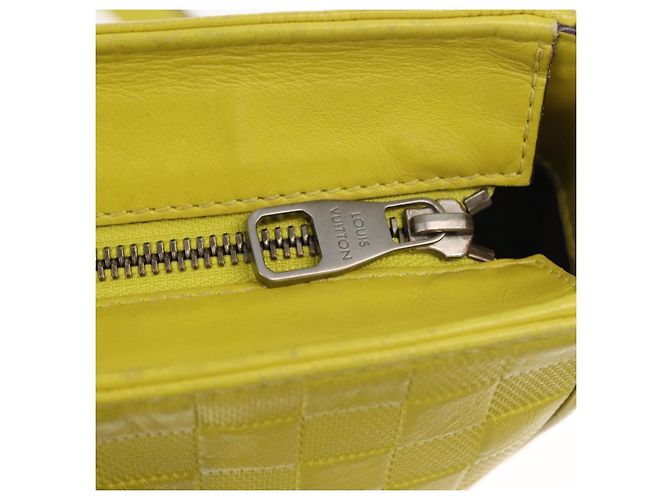 LOUIS VUITTON Borsa 2Way Tadao PM Damier Anfini Gialla N41393 LV Auth ep11572 Giallo - vista 10