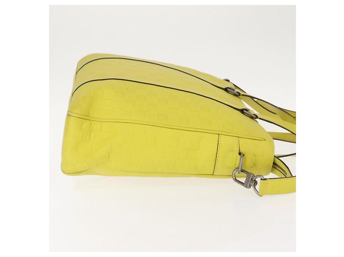 LOUIS VUITTON Borsa 2Way Tadao PM Damier Anfini Gialla N41393 LV Auth ep11572 Giallo - vista 3
