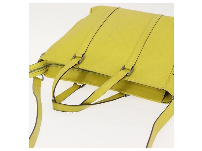 LOUIS VUITTON Borsa 2Way Tadao PM Damier Anfini Gialla N41393 LV Auth ep11572 Giallo - vista 6