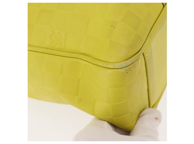 LOUIS VUITTON Borsa 2Way Tadao PM Damier Anfini Gialla N41393 LV Auth ep11572 Giallo - vista 9