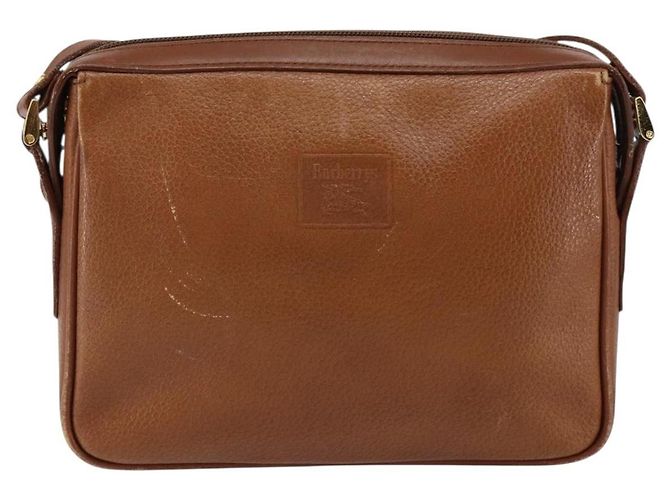 Autre Marque Borsa a Spalla Burberrys Nova Check in Pelle Marrone Oro Auth ep11687 D'oro - vista 13