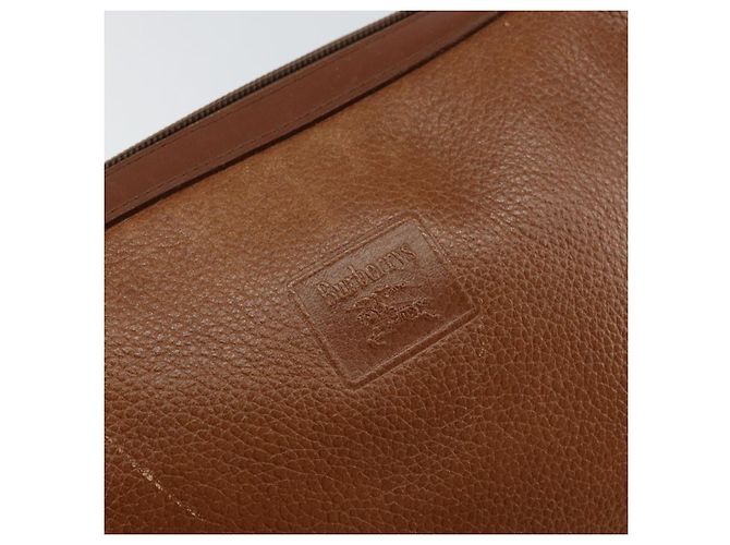 Autre Marque Borsa a Spalla Burberrys Nova Check in Pelle Marrone Oro Auth ep11687 D'oro - vista 18