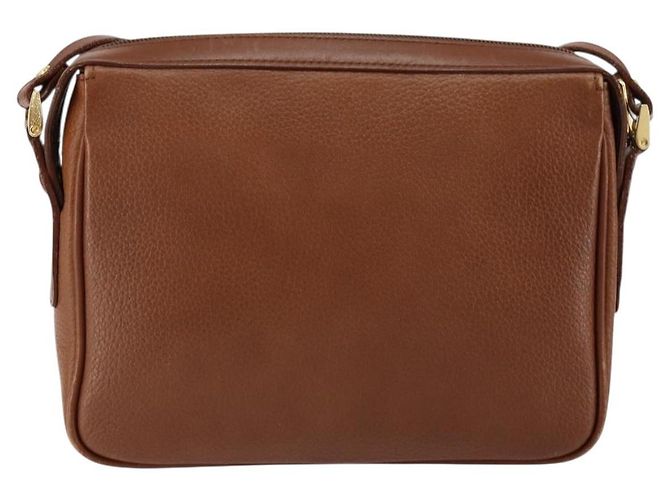 Autre Marque Borsa a Spalla Burberrys Nova Check in Pelle Marrone Oro Auth ep11687 D'oro - vista 2