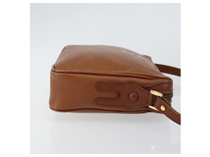 Autre Marque Borsa a Spalla Burberrys Nova Check in Pelle Marrone Oro Auth ep11687 D'oro - vista 3