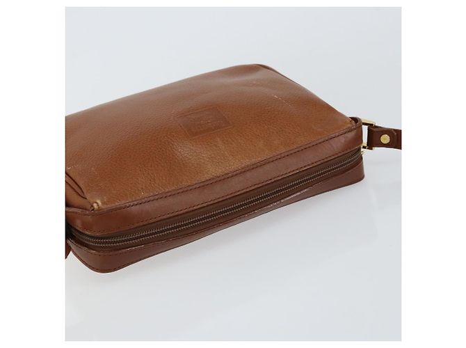 Autre Marque Borsa a Spalla Burberrys Nova Check in Pelle Marrone Oro Auth ep11687 D'oro - vista 6