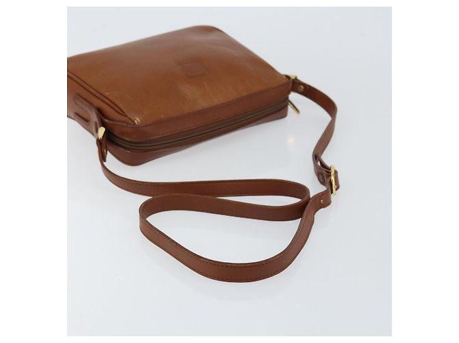 Autre Marque Borsa a Spalla Burberrys Nova Check in Pelle Marrone Oro Auth ep11687 D'oro - vista 7