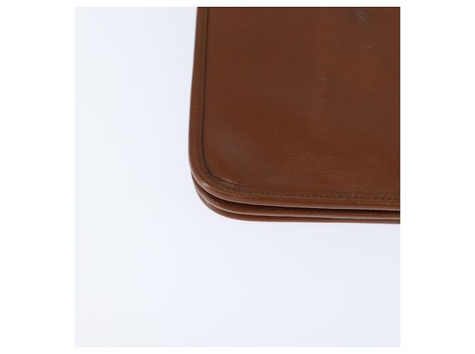 Borsa a spalla con catena Christian Dior in pelle marrone dorato Auth BA7503 D'oro - vista 12