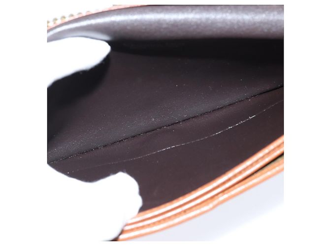 Borsa a spalla con catena Christian Dior in pelle marrone dorato Auth BA7503 D'oro - vista 17