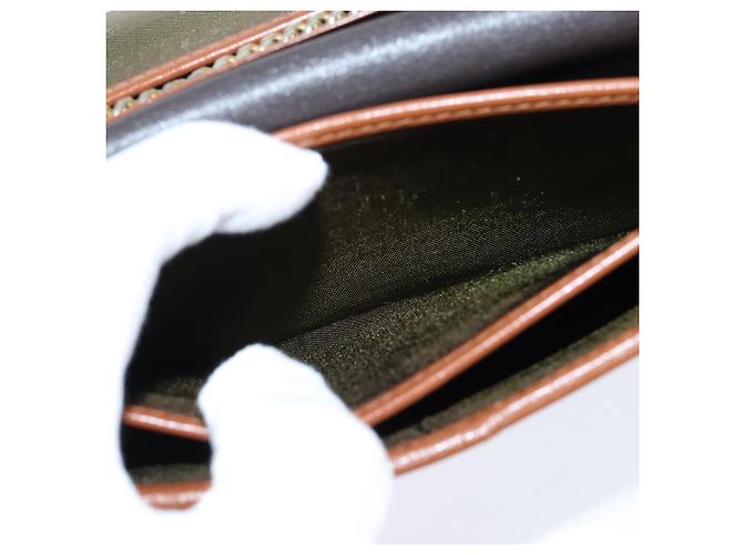 Borsa a spalla con catena Christian Dior in pelle marrone dorato Auth BA7503 D'oro - vista 21