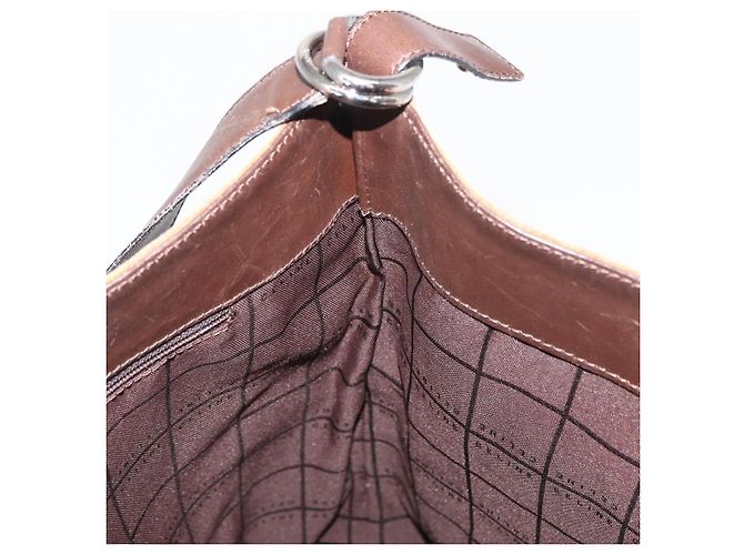 Céline Borsa a Spalla in Tela Macadam C di CELINE in Suede Marrone Oro Auth ti3487 D'oro - vista 17