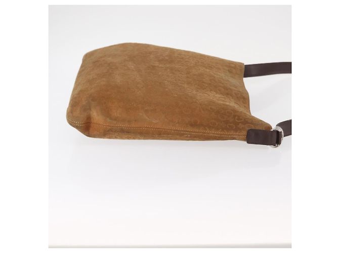 Céline Borsa a Spalla in Tela Macadam C di CELINE in Suede Marrone Oro Auth ti3487 D'oro - vista 3
