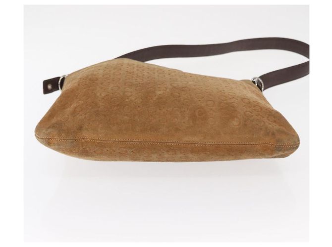 Céline Borsa a Spalla in Tela Macadam C di CELINE in Suede Marrone Oro Auth ti3487 D'oro - vista 5