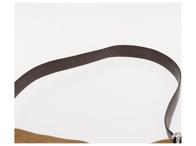 Céline Borsa a Spalla in Tela Macadam C di CELINE in Suede Marrone Oro Auth ti3487 D'oro - vista 8