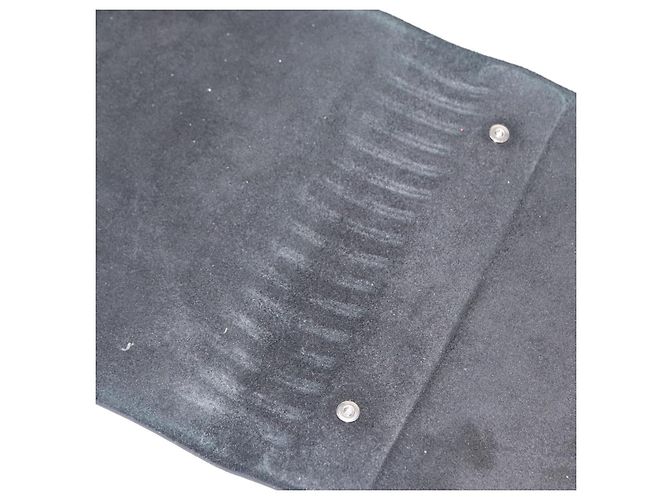 Hermès HERMES Yuris MM Copertura per Note in Pelle Nera Auth 157160V Nero - vista 10
