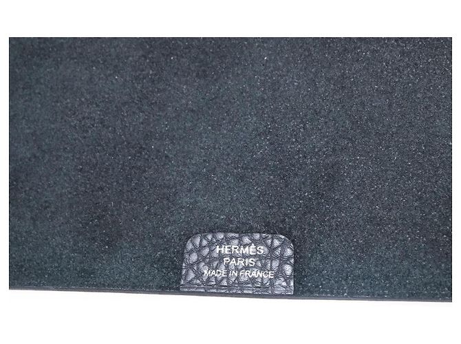 Hermès HERMES Yuris MM Copertura per Note in Pelle Nera Auth 157160V Nero - vista 11