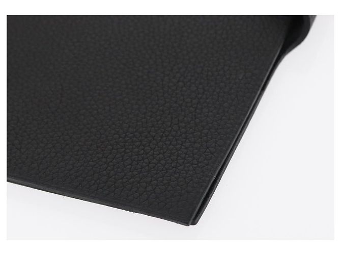 Hermès HERMES Yuris MM Copertura per Note in Pelle Nera Auth 157160V Nero - vista 14