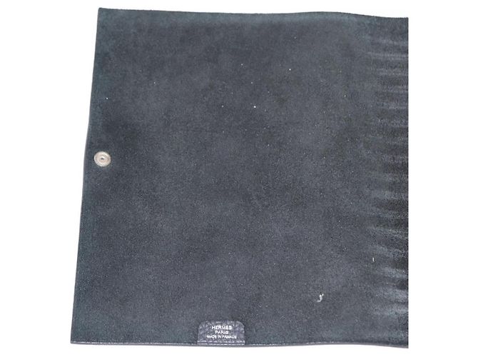 Hermès HERMES Yuris MM Copertura per Note in Pelle Nera Auth 157160V Nero - vista 17