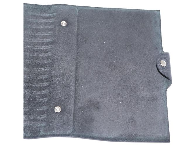Hermès HERMES Yuris MM Copertura per Note in Pelle Nera Auth 157160V Nero - vista 18