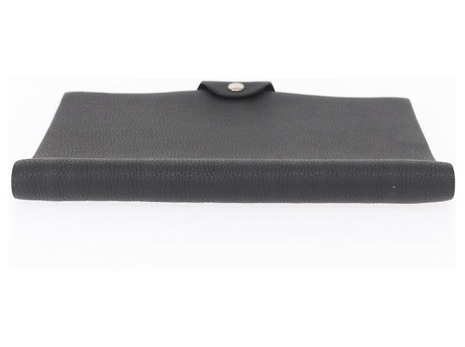 Hermès HERMES Yuris MM Copertura per Note in Pelle Nera Auth 157160V Nero - vista 3