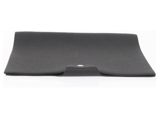Hermès HERMES Yuris MM Copertura per Note in Pelle Nera Auth 157160V Nero - vista 4