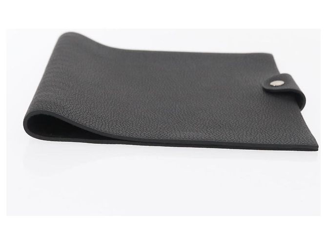 Hermès HERMES Yuris MM Copertura per Note in Pelle Nera Auth 157160V Nero - vista 6