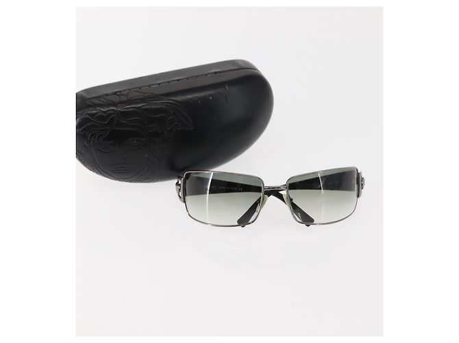 Occhiali da sole Medusa VERSACE in plastica nera Auth bs30255 Nero - vista 12