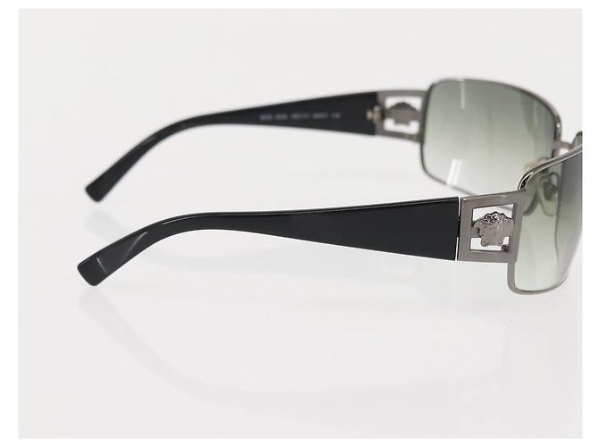 Occhiali da sole Medusa VERSACE in plastica nera Auth bs30255 Nero - vista 5