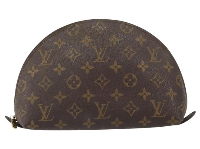 LOUIS VUITTON Pochette Cosmetica Demi Ronde Monogram M47520 LV Auth 157606 Monogramma - vista 13