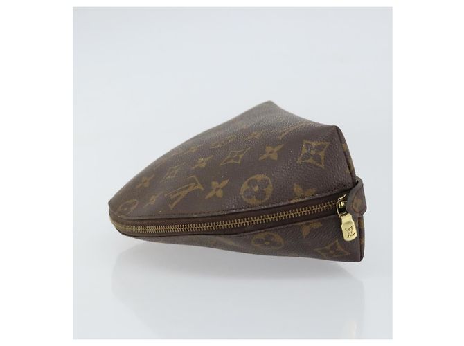 LOUIS VUITTON Pochette Cosmetica Demi Ronde Monogram M47520 LV Auth 157606 Monogramma - vista 4