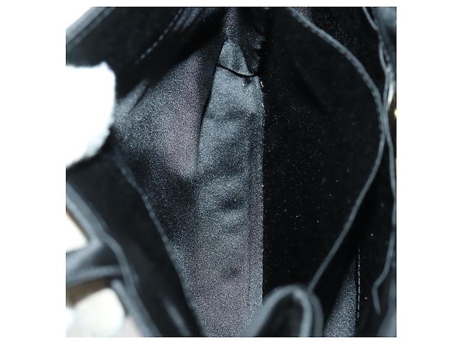 Autre Marque BORSO A MANO INTRECCIATO BOTTEGA VENETA Satin Nero Oro Auth ki6189 D'oro - vista 10