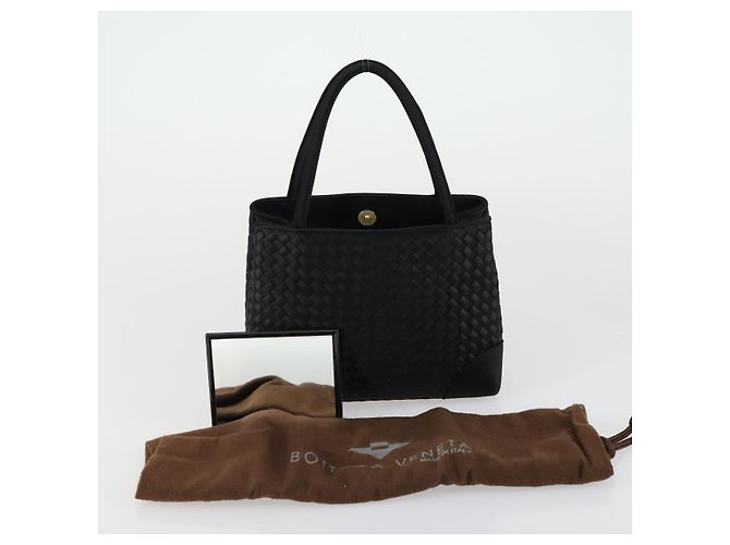 Autre Marque BORSO A MANO INTRECCIATO BOTTEGA VENETA Satin Nero Oro Auth ki6189 D'oro - vista 12