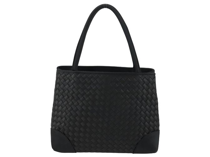 Autre Marque BORSO A MANO INTRECCIATO BOTTEGA VENETA Satin Nero Oro Auth ki6189 D'oro - vista 13