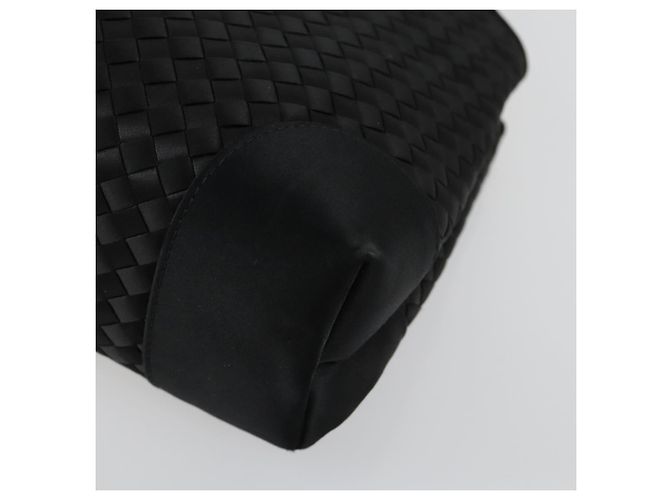 Autre Marque BORSO A MANO INTRECCIATO BOTTEGA VENETA Satin Nero Oro Auth ki6189 D'oro - vista 14