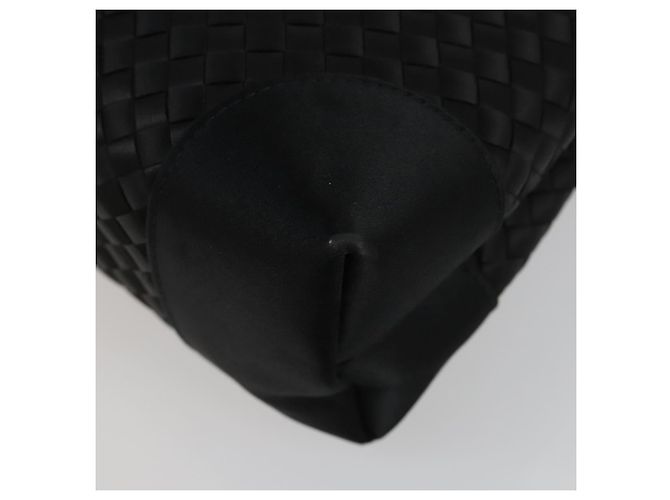 Autre Marque BORSO A MANO INTRECCIATO BOTTEGA VENETA Satin Nero Oro Auth ki6189 D'oro - vista 16