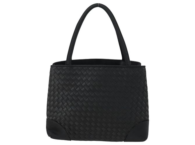 Autre Marque BORSO A MANO INTRECCIATO BOTTEGA VENETA Satin Nero Oro Auth ki6189 D'oro - vista 2