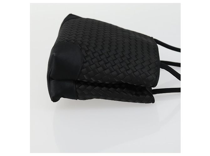 Autre Marque BORSO A MANO INTRECCIATO BOTTEGA VENETA Satin Nero Oro Auth ki6189 D'oro - vista 3