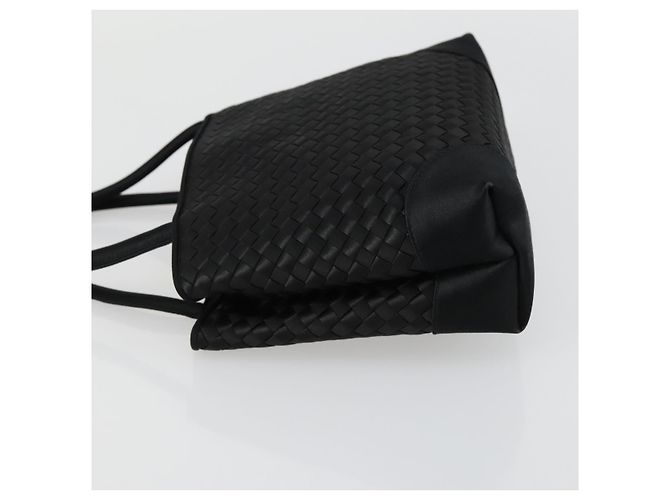 Autre Marque BORSO A MANO INTRECCIATO BOTTEGA VENETA Satin Nero Oro Auth ki6189 D'oro - vista 4