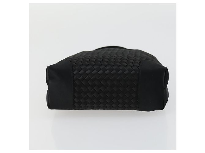 Autre Marque BORSO A MANO INTRECCIATO BOTTEGA VENETA Satin Nero Oro Auth ki6189 D'oro - vista 5