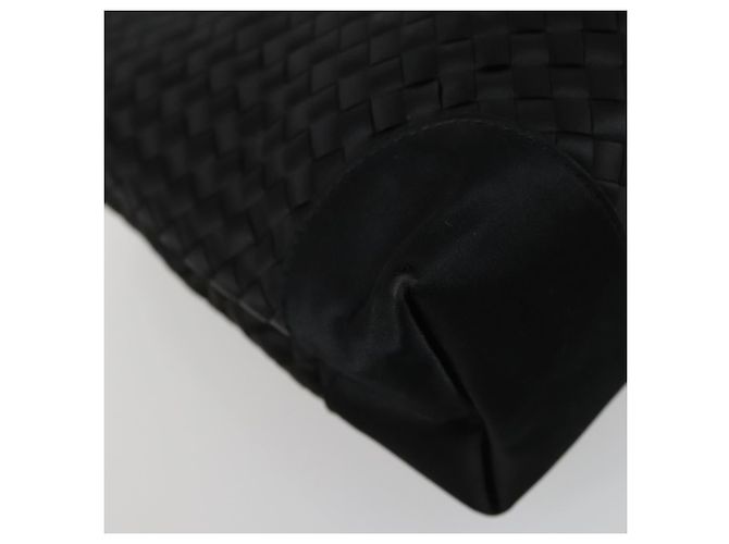 Autre Marque BORSO A MANO INTRECCIATO BOTTEGA VENETA Satin Nero Oro Auth ki6189 D'oro - vista 9