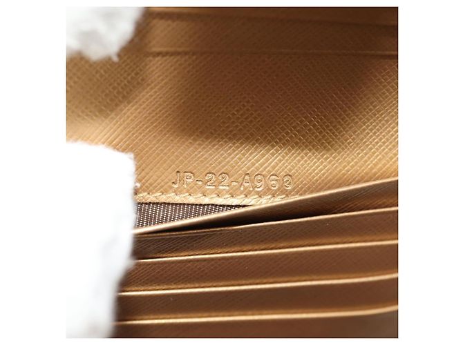 Portafoglio in pelle Gancini Salvatore Ferragamo Oro Auth am10043V D'oro - vista 11