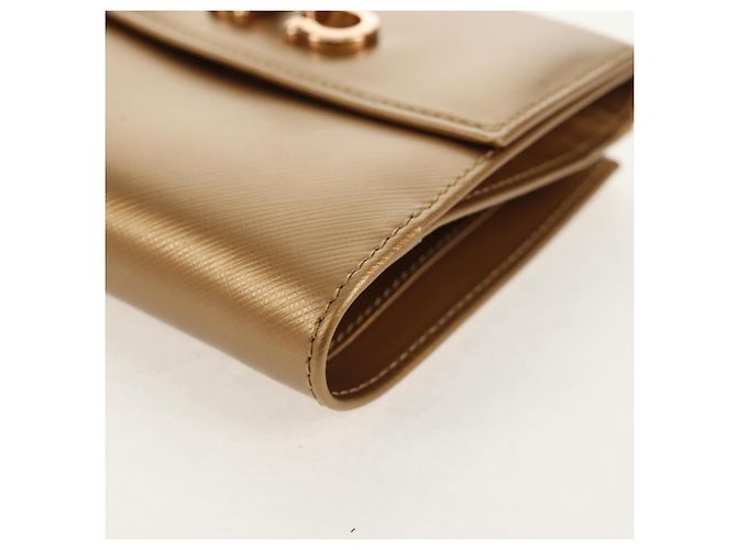 Portafoglio in pelle Gancini Salvatore Ferragamo Oro Auth am10043V D'oro - vista 14