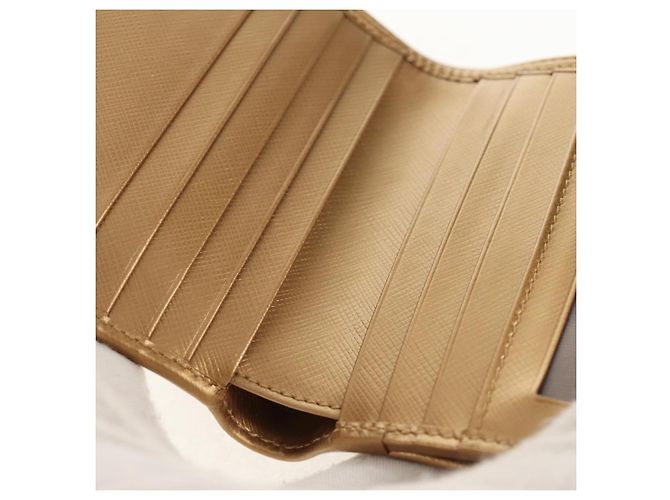 Portafoglio in pelle Gancini Salvatore Ferragamo Oro Auth am10043V D'oro - vista 24