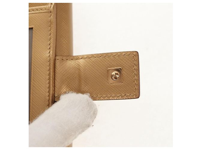 Portafoglio in pelle Gancini Salvatore Ferragamo Oro Auth am10043V D'oro - vista 9