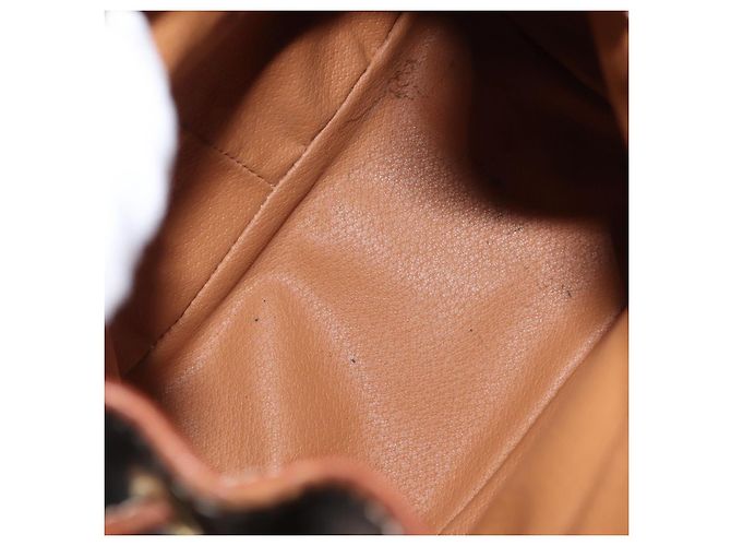 Céline CELINE Macadam Canvas Backpack PVC Leather Brown Auth BA6723 - view 10