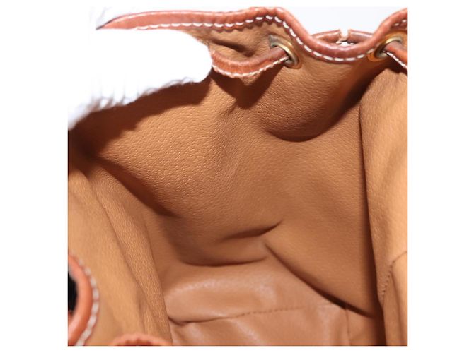 Céline CELINE Macadam Canvas Backpack PVC Leather Brown Auth BA6723 - view 25