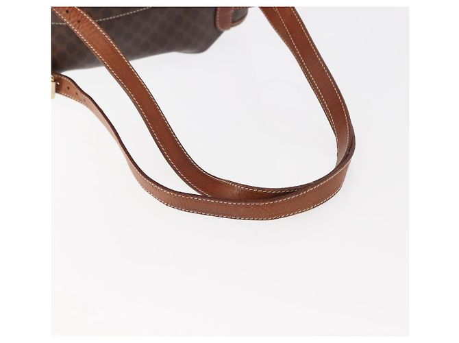 Céline CELINE Macadam Canvas Backpack PVC Leather Brown Auth BA6723 - view 8