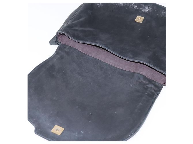 FENDI Schultertasche aus Polyester Schwarz Gold Auth ep11289 Golden - Ansicht 10